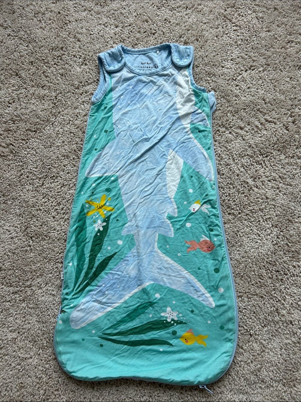 Little sleepies shark sleep bag EUC
